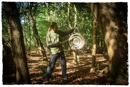 Gong in the woods