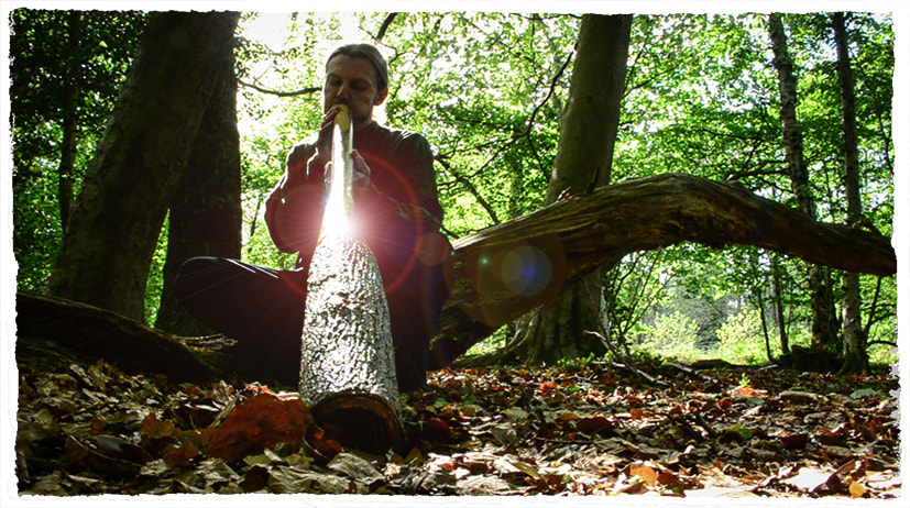 Didgeridoo in the woods
